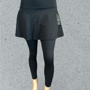 Mighty Fitness Fashion Black Skirted Leggings